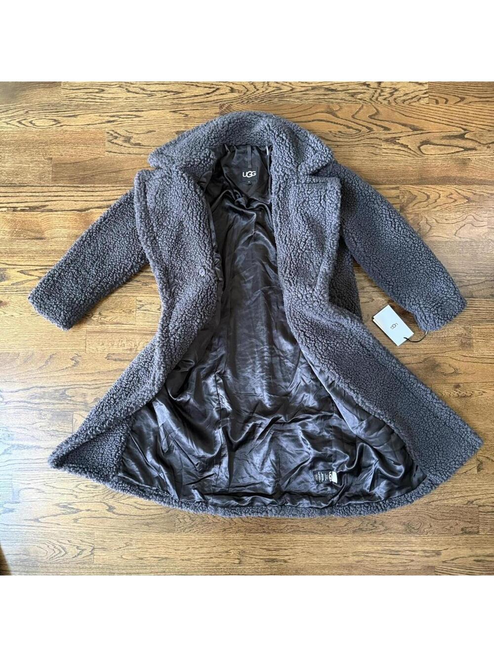 🖤 ugg teddy coat long sherpa jacket S NWT luxury cozy - Picture 6 of 8